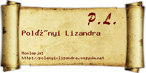 Polányi Lizandra névjegykártya